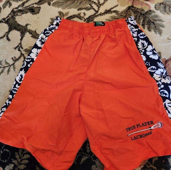Men's Orange Shorts - Picture 3 of 9